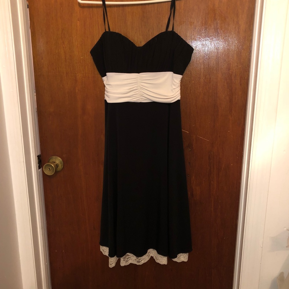 Black and white dress worn once